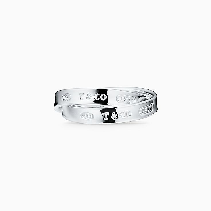 ティファニーTiffany 指環　芬妮 銀色鏈環戒指。 二手品Tiffany&Co. 蒂芙尼粉紅寶石925純銀戒指| Tiffany | Yahoo
