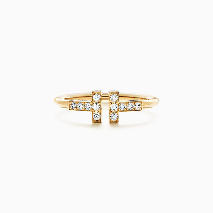Tiffany T 系列:镶钻线圈戒指