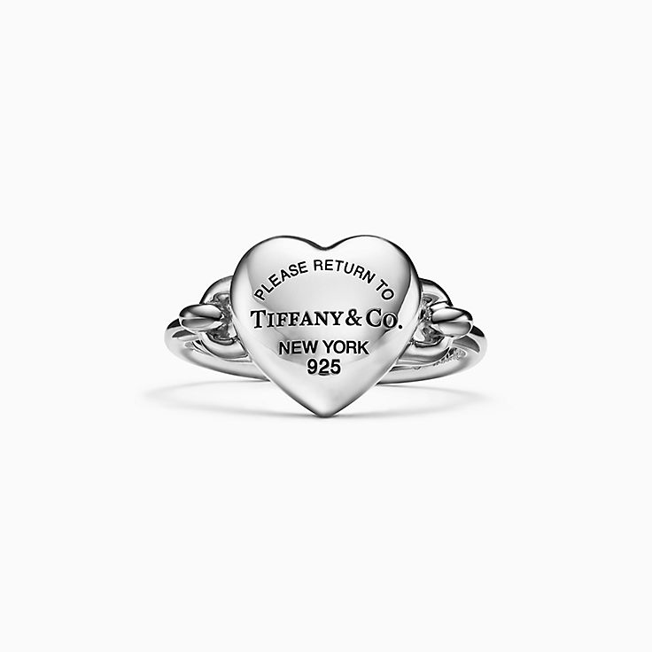 Return to Tiffany™ 系列Full Heart 纯银戒指| Tiffany & Co.