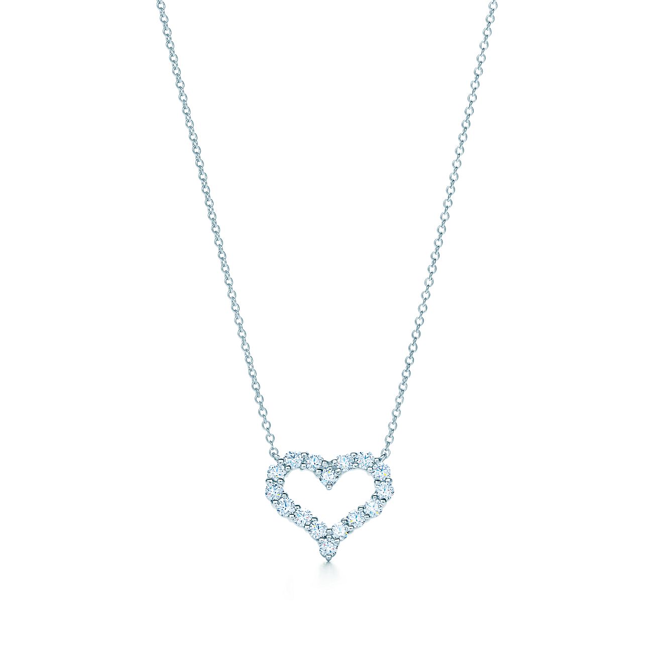 Tiffany Solitaire 系列铂金镶钻项链 | Tiffany & Co.