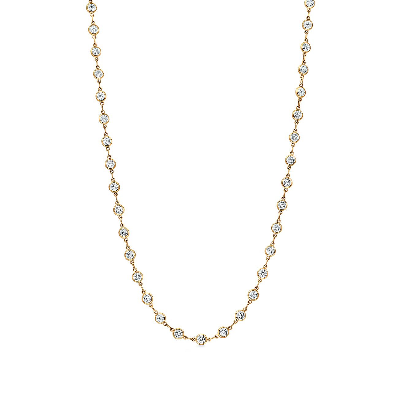 Elsa Peretti® Diamonds By The Yard® 18K金项链 | Tiffany & Co.