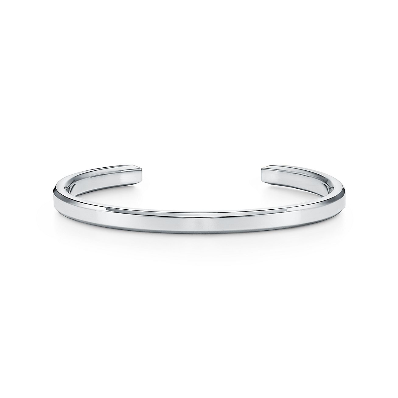 Tiffany 1837™ Makers 系列纯银窄式手镯，中号。 | Tiffany & Co.