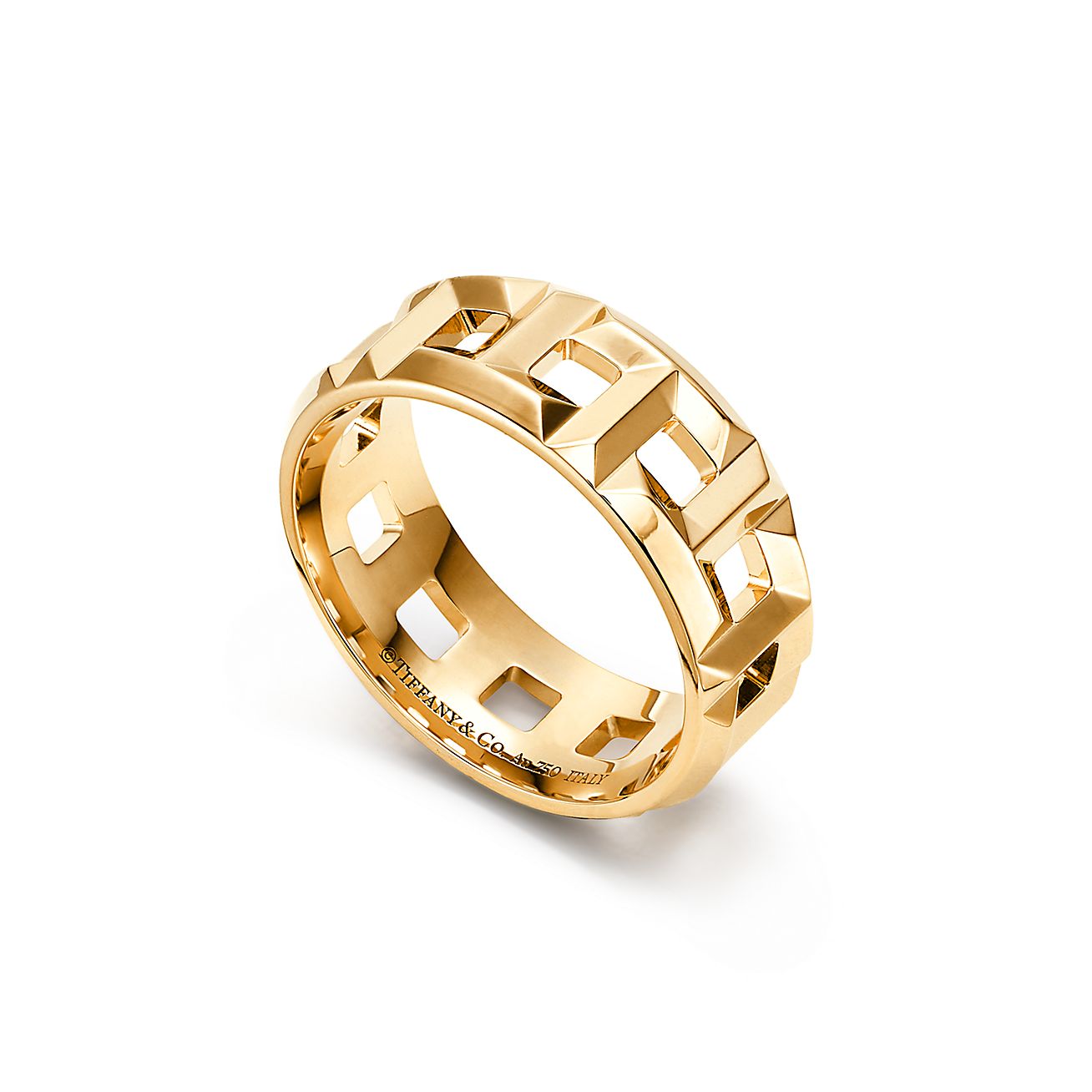 tiffany t true 8 mm ring in 18k gold. - alternate shot 1